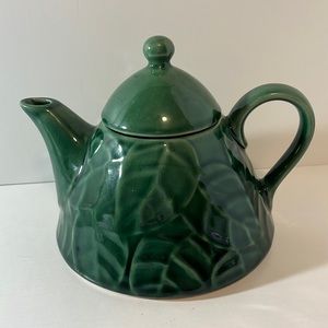 PIER 1 Jade Leaves Teapot